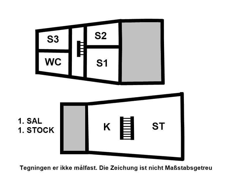 Inredning 14-15 Stuga 4260, Vejerboden 60, DK - 4780 Stege