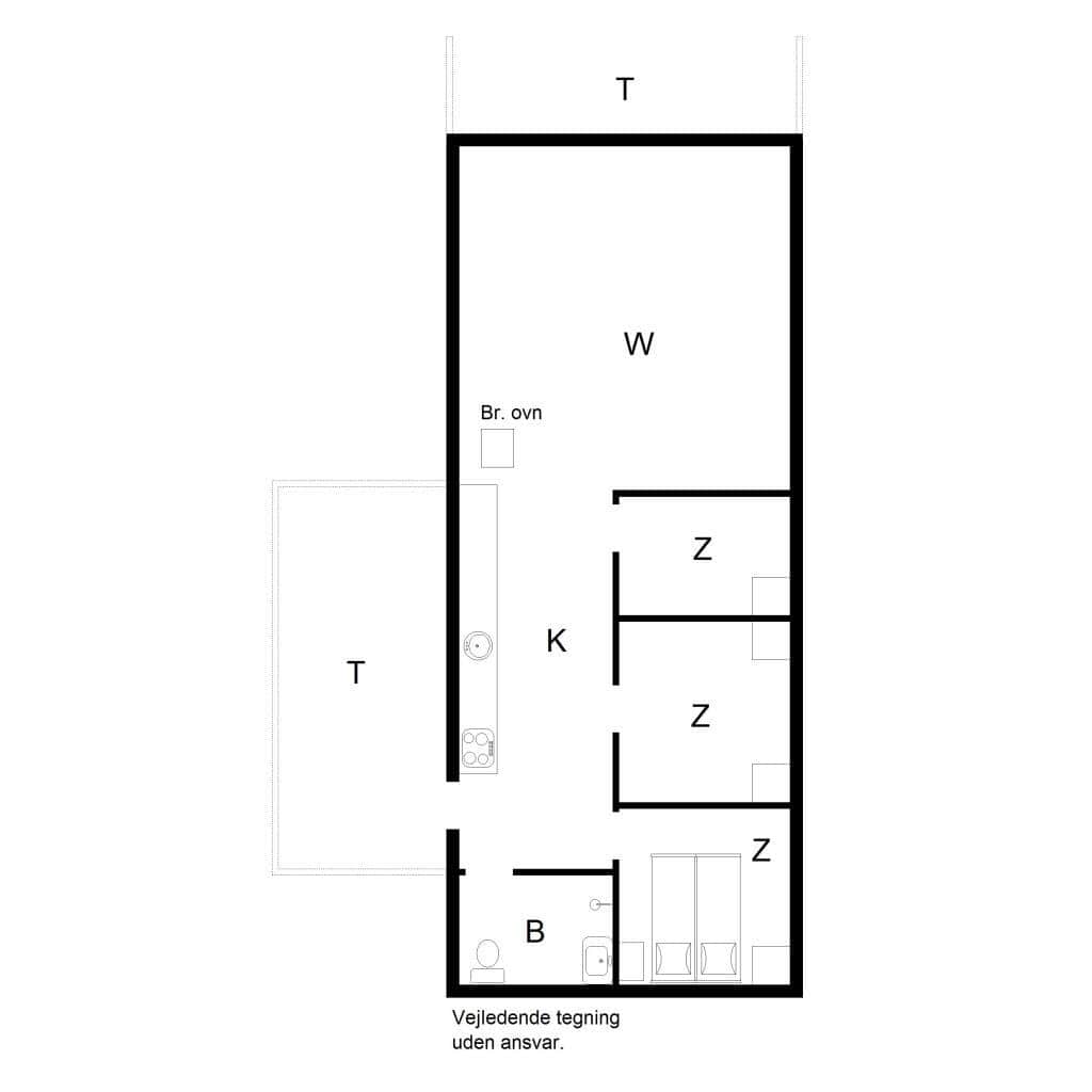 Interieur 40-125 Vakantiehuis 1434, Kærvej 10, DK - 6854 Henne