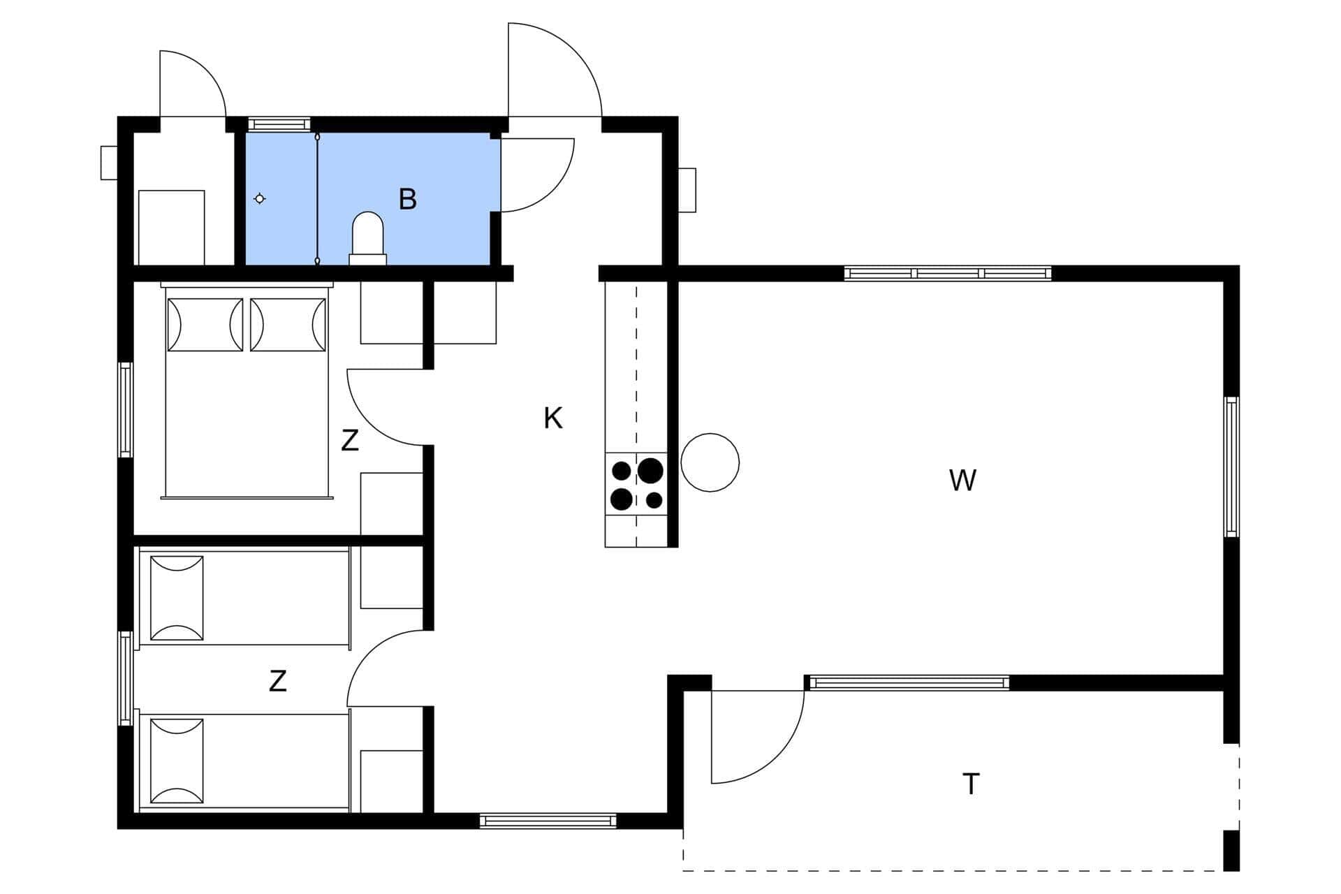 Interieur 20-171 Vakantiehuis KAL338, Soläng 417, DK - 570 72 Fagerhult
