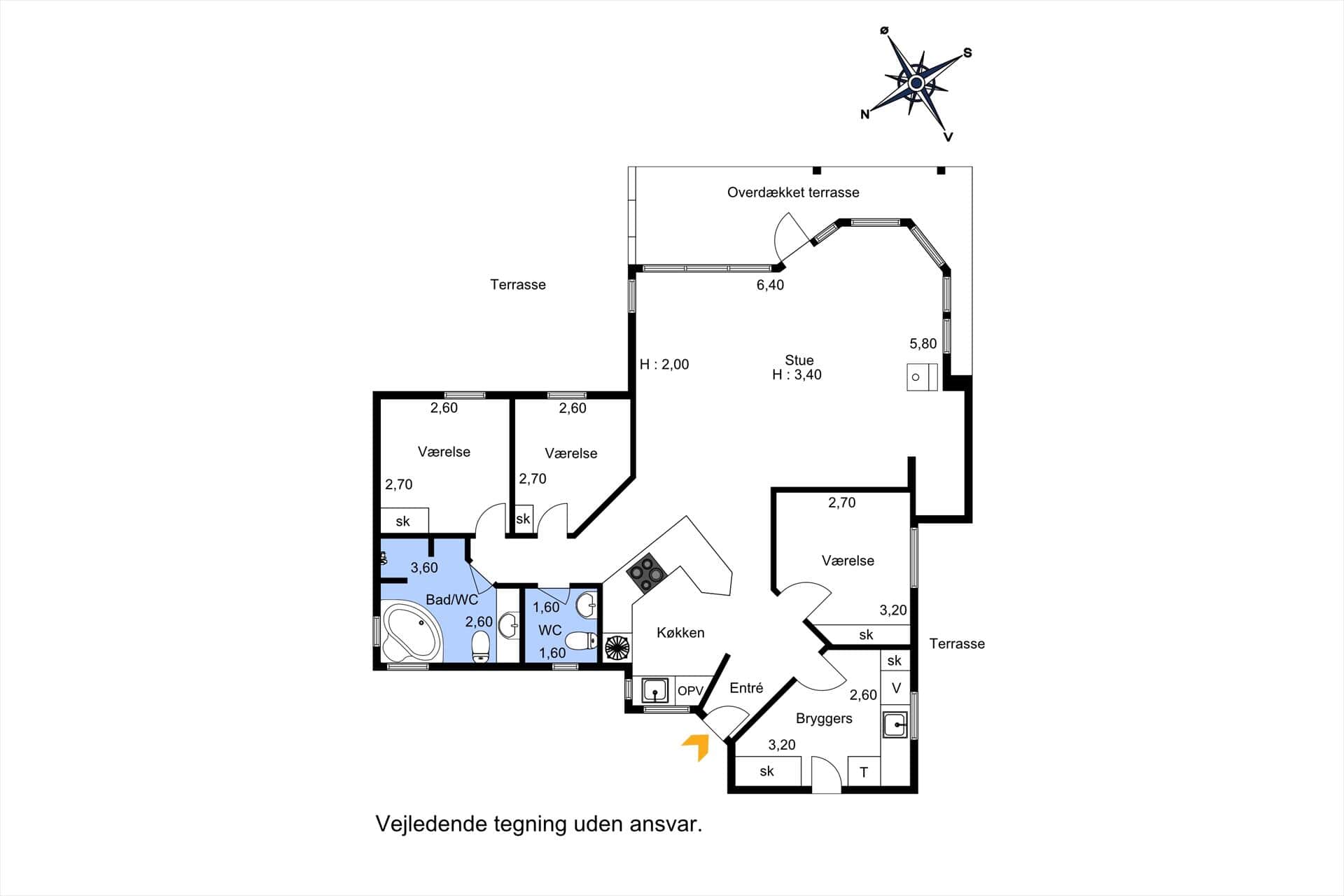 Interieur 22-174 Vakantiehuis M309, Kaninstien 9, DK - 4873 Væggerløse