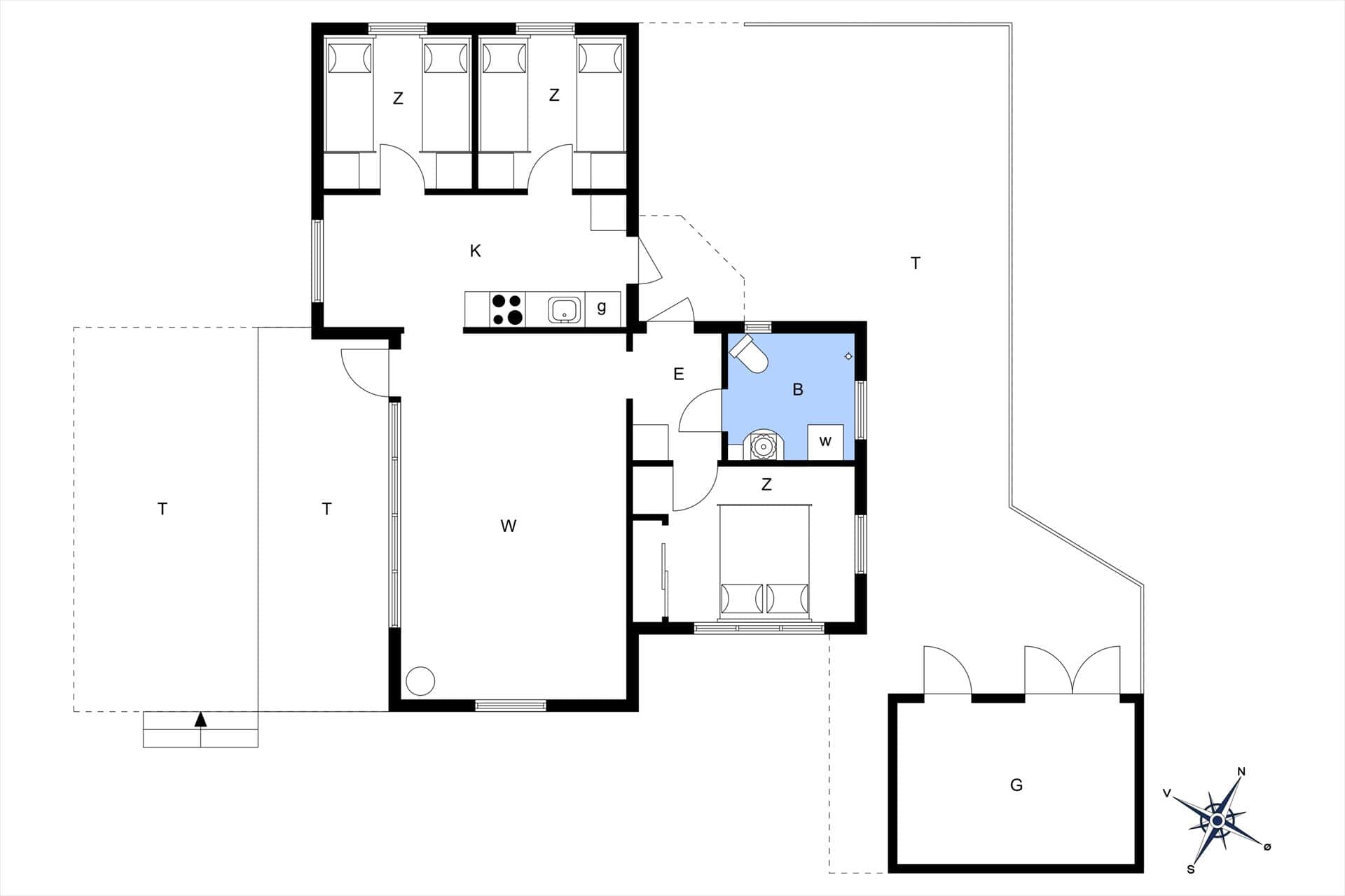 Interieur 18-10 Vakantiehuis 2712, Pilegårdsvejen 15, DK - 3730 Nexø