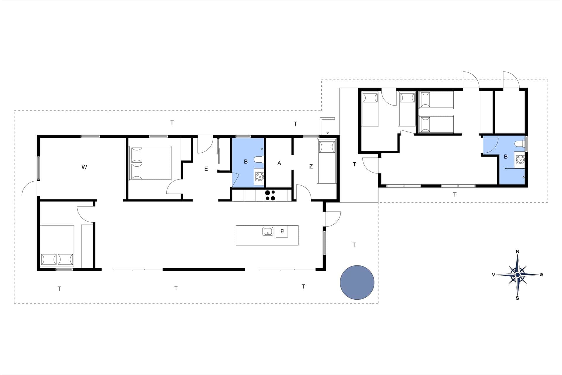 Interieur 21-174 Vakantiehuis M350, Gråpilevej 2, DK - 4873 Væggerløse