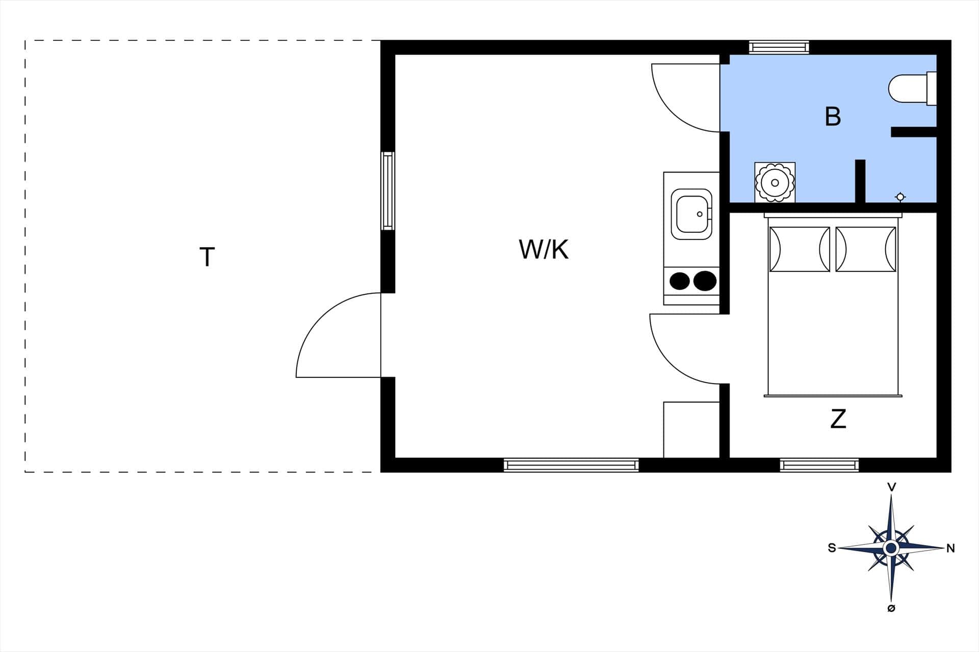 Interieur 21-10 Vakantiehuis 1491, Poserekrogen 20, DK - 3720 Aakirkeby