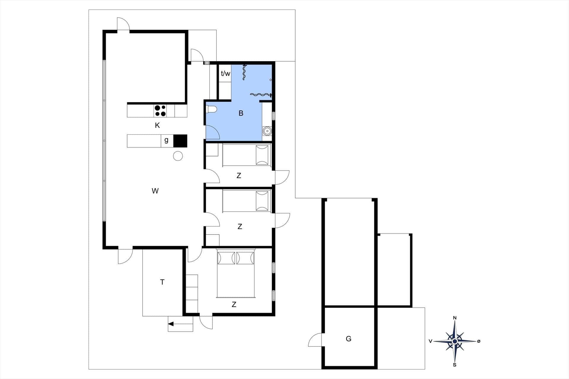 Innredning 23-176 Feirehus BL1746, Kalundborgvej 23, DK - 9493 Saltum