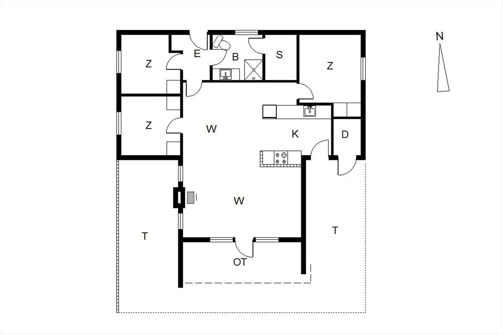 Innredning 34-125 Feirehus 3116, Søndervang 31, DK - 6830 Nørre Nebel