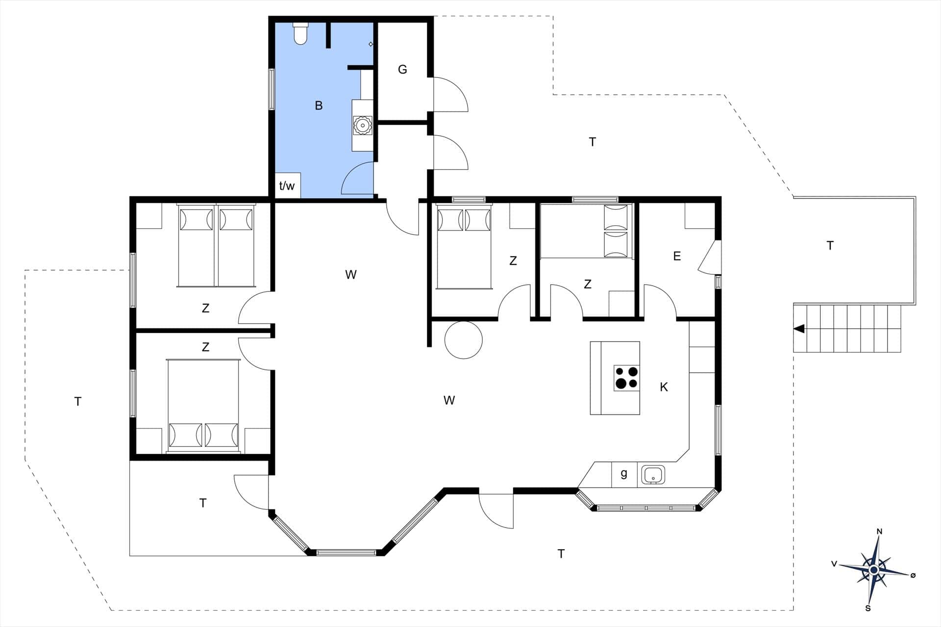 Innredning 40-168 Feirehus 1177, Anders Juhls Vej 10, DK - 6950 Ringkøbing