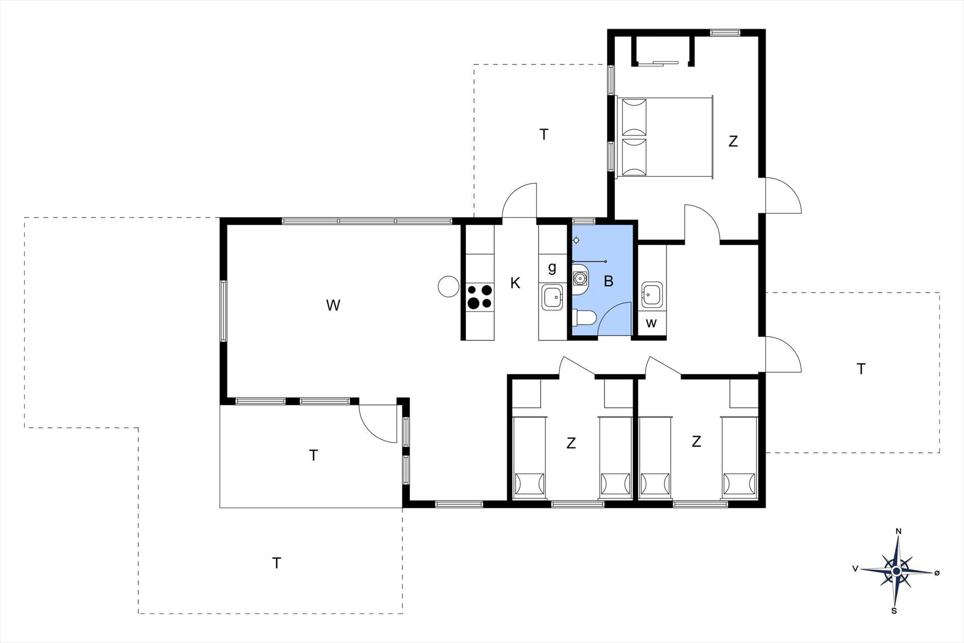 Interieur 18-10 Vakantiehuis 2717, H. C. Møllersvej 23, DK - 3730 Nexø