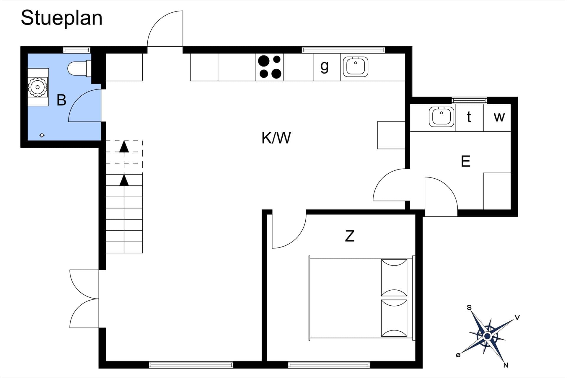 Innredning 22-10 Feirehus 5570, Årsdale Kirkevej 1, DK - 3740 Svaneke